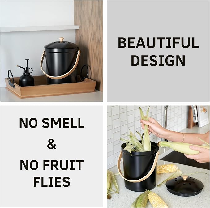 Beautiful Kitchen Compost Bin - Image 3