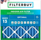 Filterbuy 20x20x2 Air Filter MERV 13 Optimal Smoke & Allergy Defense, by Filterbuy
