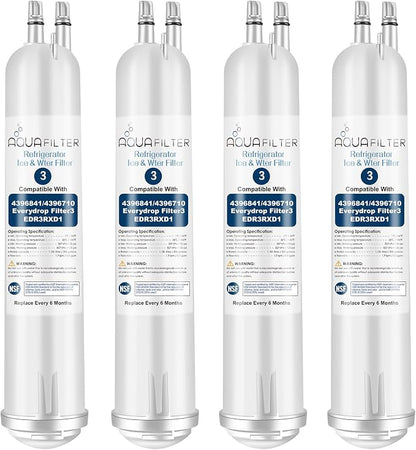 FILTER3 4396841 Refrigerator Water Filter Replacement Compatible by MMFILTER