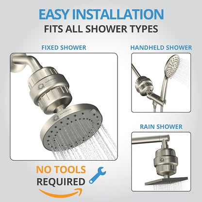 weAQUA Heavy Duty Shower Filter Family 2 PACK – 99% Removal - Image 7