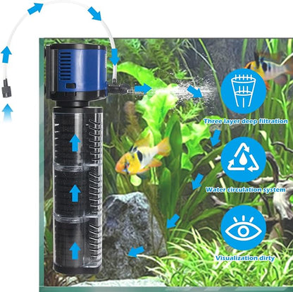TARARIUM Fish Tank Filter Powerful 400GPH - Image 2