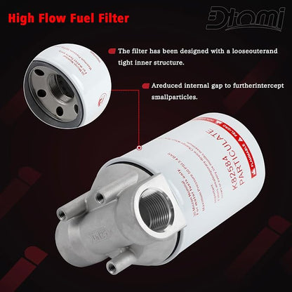 High Flow Fuel Filter, 1” NPT 30 Micronn Spin-on Cartridge Style Compatible - Image 6