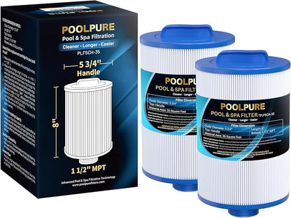 POOLPURE Replacement Filter for PMAX50P4, Unicel 5CH-35, Filbur FC-0300 by POOLPURE
