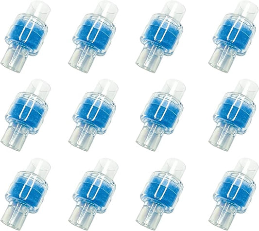12 Pack Universal Heat Moisture Exchanger/Exchange Filter Replacement by Unknown