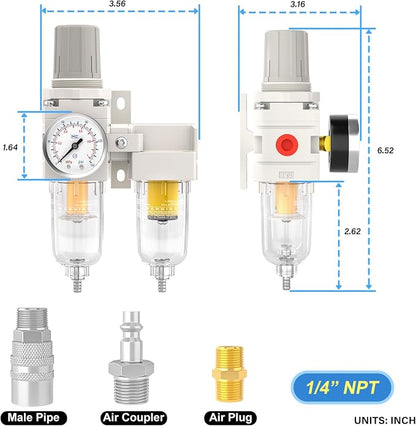 1/4" NPT Air Drying System, Double Air Filters - Image 2