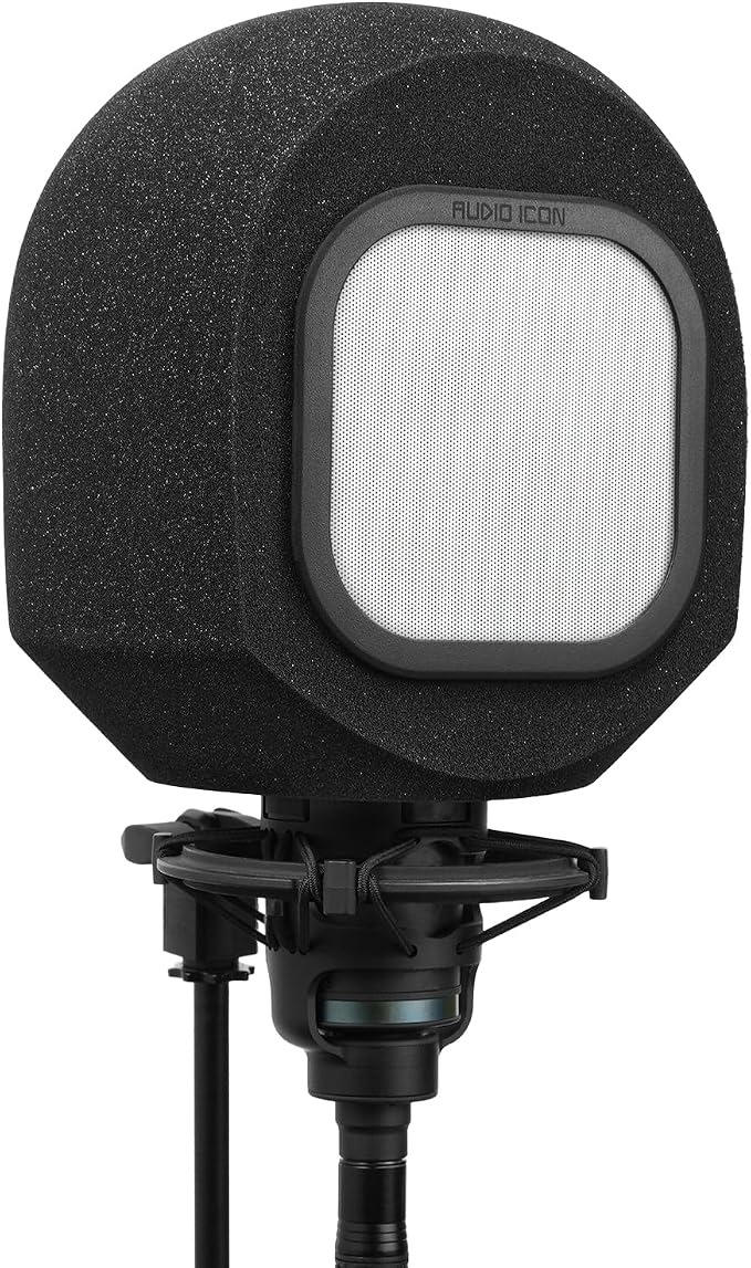 Soundbox Vocal Recording Isolation Booth | Portable Microphone Shield, Pop by AudioIcon