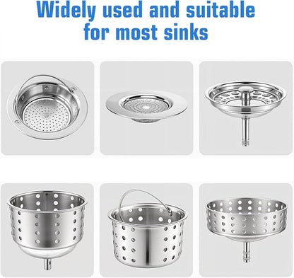 300 PCs Disposable Mesh Sink Strainer Bags, Kitchen Strainer Mesh Bag Non-Clog - Image 4