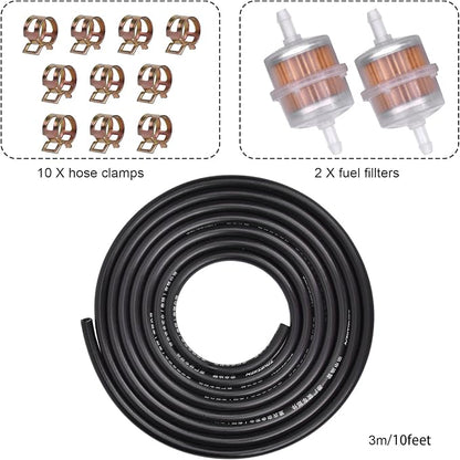 3/16 ID Fuel Line 10 Feet with 2Pcs Fuel Filters - Image 6
