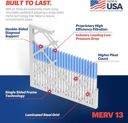 BNX TruFilter 14x14x1 Air Filter MERV 13 - Image 4