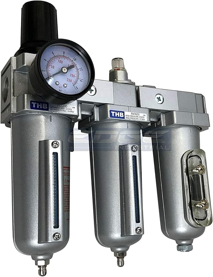 3/4" NPT, Heavy Duty Compressed AIR Filter Regulator COALESCING Desiccant Dryer - Image 2
