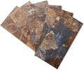 Art3d 102-Piece Peel and Stick Tile Backsplash for Kitchen Bathroom, 3in. × 6in. Stick on Subway Tile Rust Slate