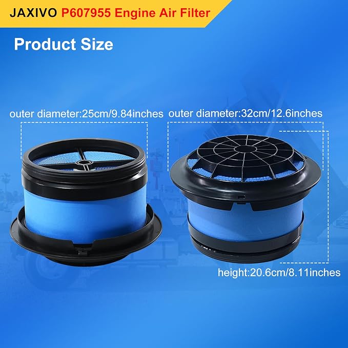 P607955 Engine Air Filter for Freightliner 08-19 B2, 04-24 M2, 03-06 FS65 - Image 7