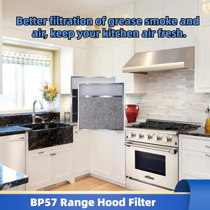 BP57 Range Hood Filter with Light Lens 11-3/8 x 11-3/4 In 1-Pack Stove Hood - Image 5