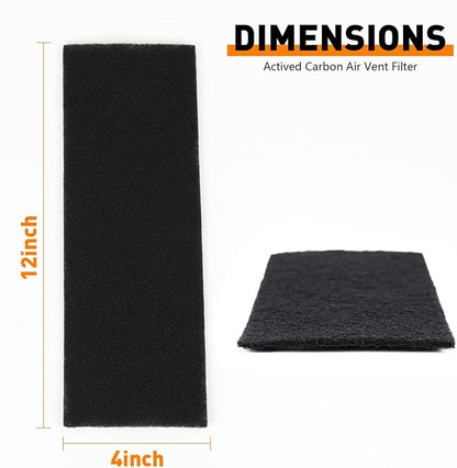 20PCS 4" x 12" Activated Carbon Air Filters - Image 5