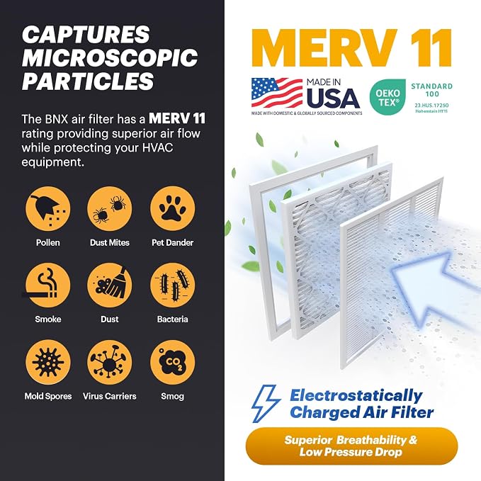BNX TruFilter 14x30x1 Air Filter MERV 11 - Image 2