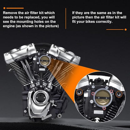 High Flow Air Cleaner Intake Filter System Kit Air Filters Cover - Image 6