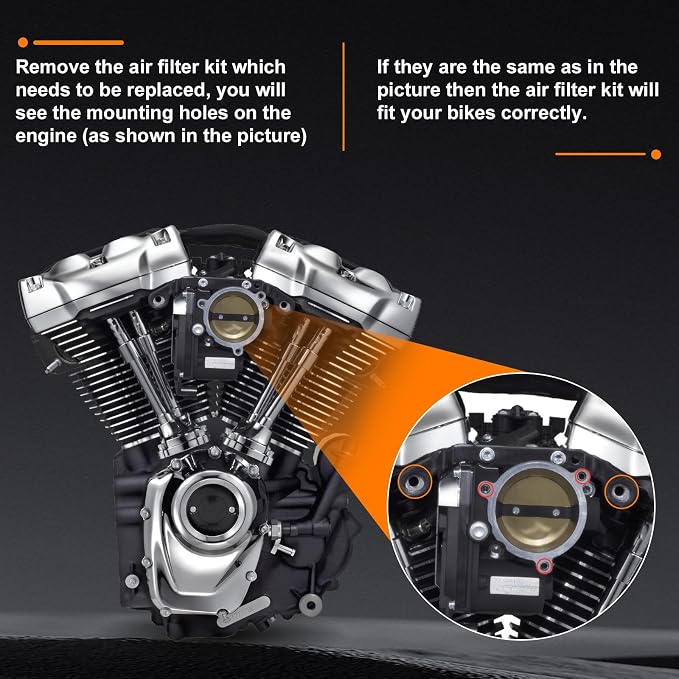 High Flow Air Cleaner Intake Filter System Kit Air Filters Cover Drift Style - Image 6