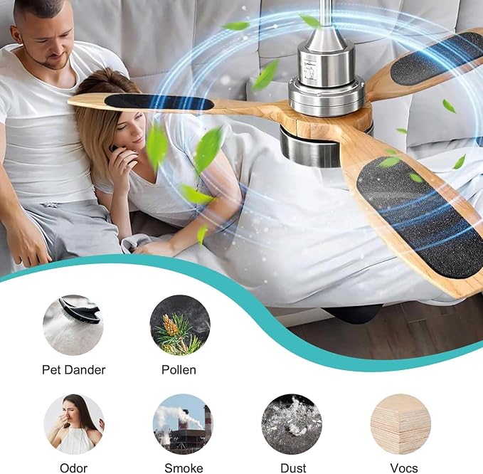 15 Pack Ceiling Fan Filters for Blades, Air Filters - Image 6