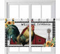 Farmhouse Rooster Kitchen Curtains 36 Inch Length, Small Window Curtains Tab Top by Unknown