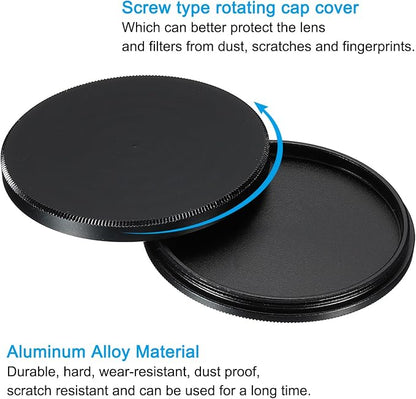 PATIKIL 46mm Lens Cap, 2 Pack Camera Lens Cap Cover Universal Front Metal Lens - Image 4