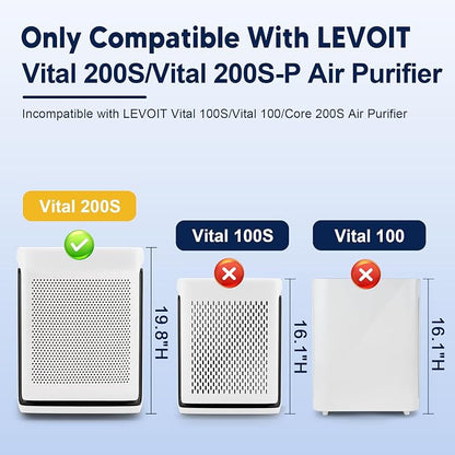 Vital 200S Replacement Filter for LEVOIT Vital 200S and Vital 200S-P Air - Image 2
