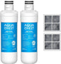AQUA CREST LT1000PC ADQ747935 Refrigerator Water Filter and Air Filter by AQUACREST