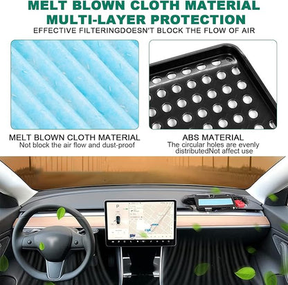 2PCS Air Intake Grille Cover + Air Intake HEPA Filter Compatible - Image 5