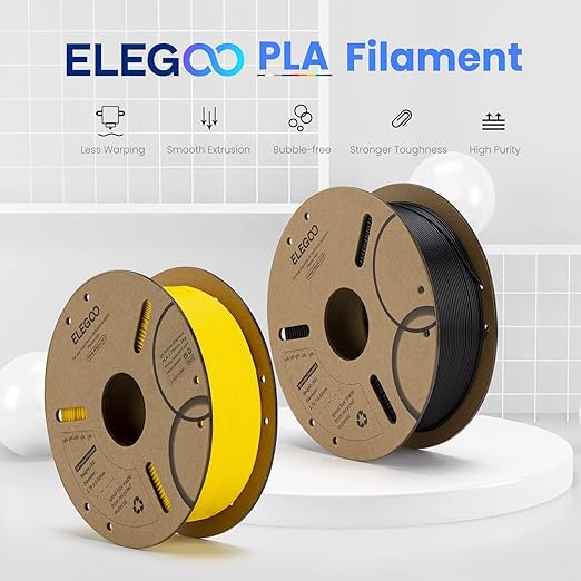ELEGOO PLA Filament 1.75mm Dark Blue 1KG, 3D Printer Filament Dimensional Accuracy +/- 0.02mm, 1kg Cardboard Spool(2.2lbs) 3D Printing Filament Fits for Most FDM 3D Printers