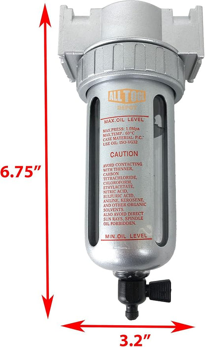 1/2" NPT MID FLOW Particulate Filter/Water Trap - Image 2