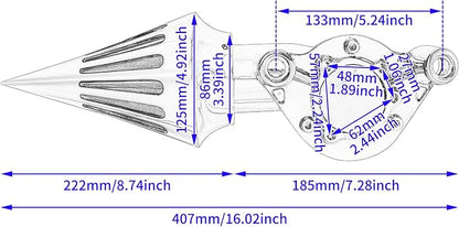 Air Cleaner Motorcycle CNC Spike Air Intake Filter Kit Fit - Image 7