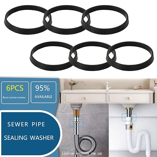 6PCS 35mm Conical Rubber Sealing Gaskets - Image 3
