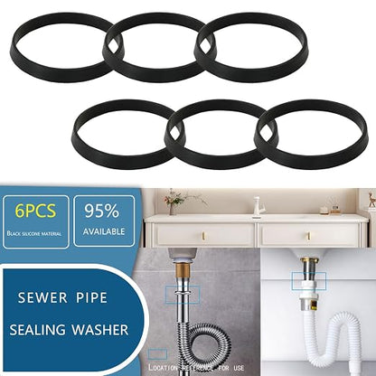6PCS 35mm Conical Rubber Sealing Gaskets - Image 3