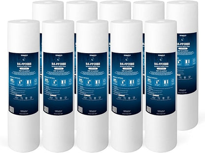 Ronaqua 20" x 4.5" Big Sediment Replacement Water Filter Cartridge, 1 Micron by Ronaqua