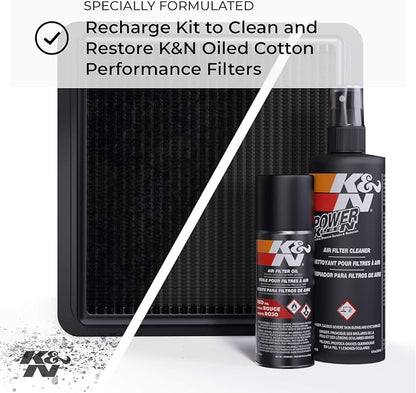 K&N Air Filter Cleaning Kit: Squeeze Bottle Filter Cleaner and Black Oil Kit; - Image 2