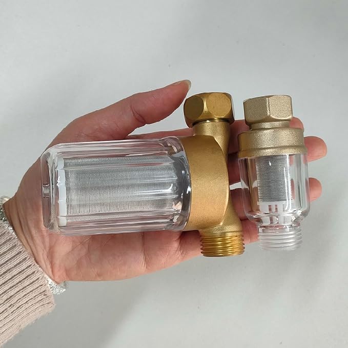 FA22 MINI Brass Sediment Filter, 50 Micron, Reusable Water Filter, Anti Scale - Image 3