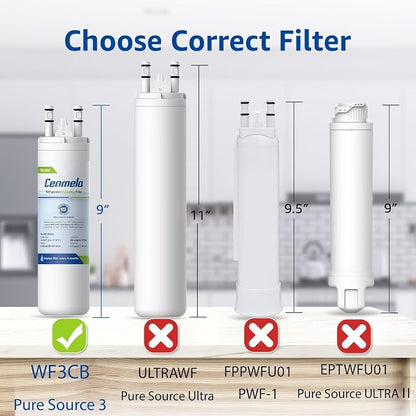 WF3CB Replacement Water Filter, Compatible - Image 3