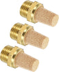 MECCANIXITY 3PCS Pneumatic Exhaust Muffler, g 1/4" Thread Male Sintered Bronze by MECCANIXITY