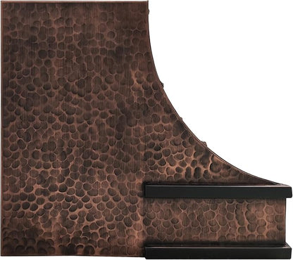 CT Copper Tailor Sloped Copper Vent Hood Island Mount, 1260 CFM Exhaust Fan - Image 4