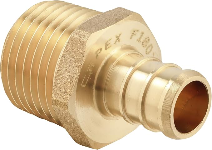 EFIELD Pex 1/2 Inch x 1/2 Inch Male NPT Adapter Brass Crimp Fittings - Image 2