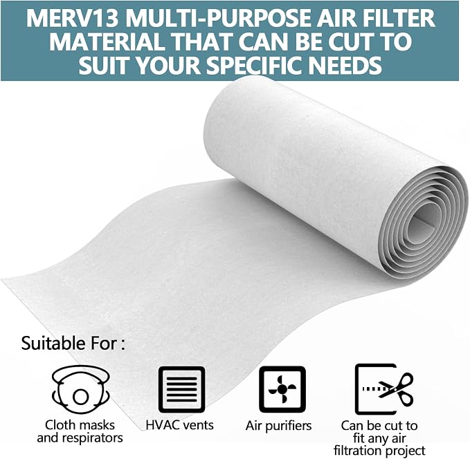 MERV 13 Filter Material, 23 Ft² Cut to Fit Air Filter Material - Image 4