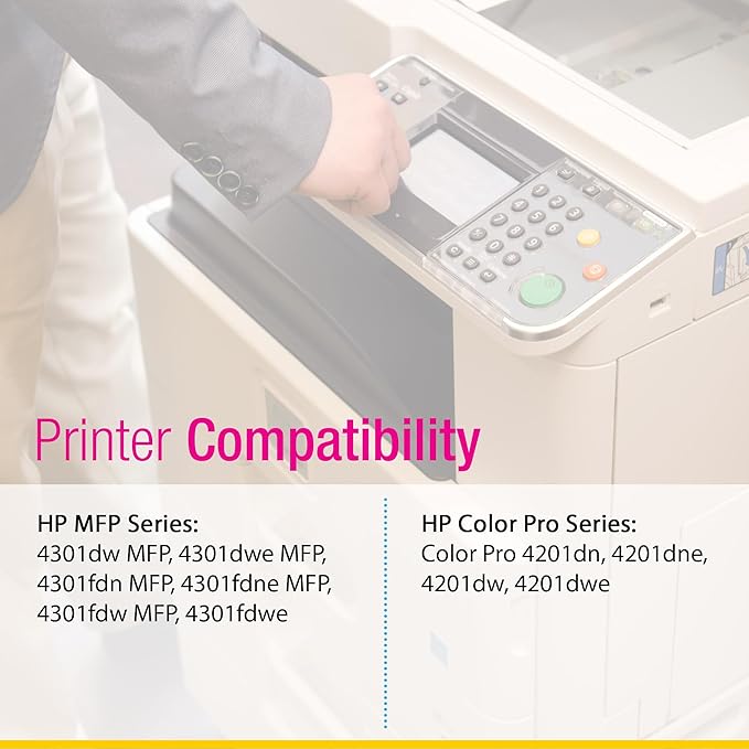 CS Replacement Compatible with HP 4301fdwe Toner Cartridge W2101X to use with Color Pro 4201dn 4201dne 4201dw 4201dwe MFP 4301dw MFP 4301fdwe (Cyan, 1-Pack)