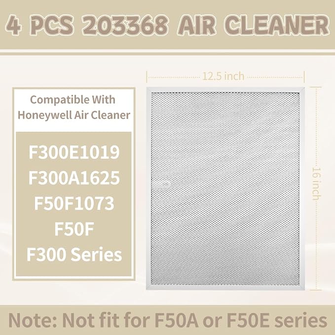 4 Pcs 203368 Air Pre Filter 16'' x 12.5'' Fit - Image 4