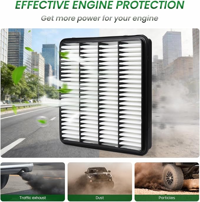 Engine & Cabin Air Filter Set for LX570, LAND CRUISER, LAND CRUISER, Replace - Image 5