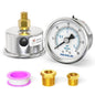 MEANLIN MEASURE 0~30Psi Dry Low Pressure Gauge Stainless Steel 1/8" NPT 2" FACE by MEANLINMEASURE