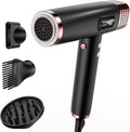 MESCOMB Travel Hair Dryer with Diffuser, 1875W Dual Voltage Ionic - Fast Drying & Frizz Control for Thick/Curly Hair, Lightweight Low Noise for Hotels/Apartments/Home Use, Worldwide Travel (110-240V)