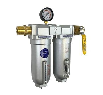 1" NPT Industrial Coalescing Filter Removes Oil, Moisture Vapor Aerosols and in by Unknown
