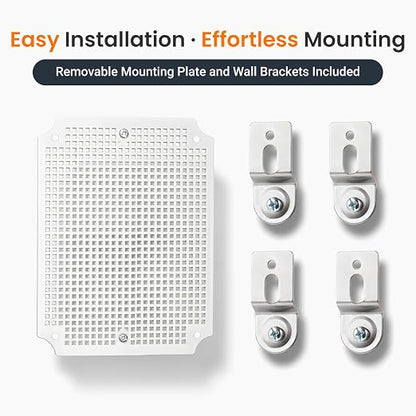 QILIPSU Outdoor WiFi Enclosure, 8.6"x6.7"x4.3" Waterproof Electrical Junction - Image 8