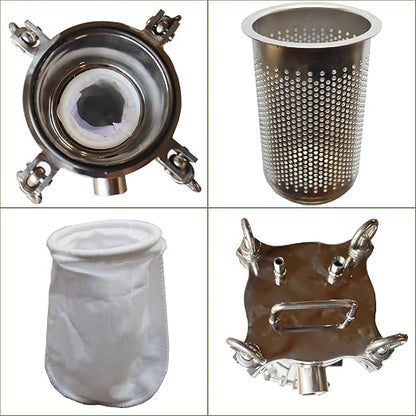#3 Bag Filter Housing 304 Stainless Steel Filter Solid-Liquid Separation Tool - Image 7