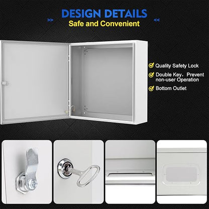 Outdoor Electrical Junction Box, Wall Mounted IP66 Waterproof & Dustproof - Image 2