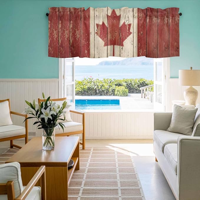 Canada Curtain Valances for Windows, Kitchen Valance Window Treatment - Image 8